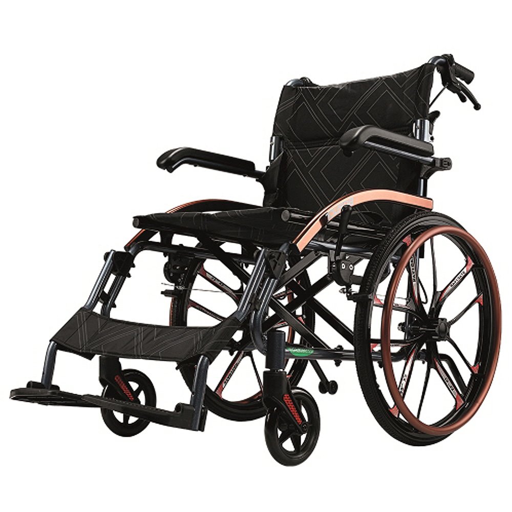 휠체어 통일의료기 스마트 알루미늄 수동식